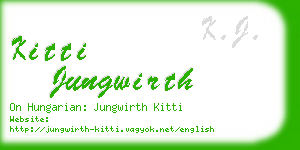 kitti jungwirth business card